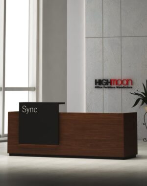 Sync Reception Desk (Black Leg)