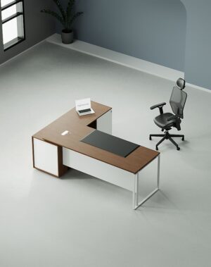 Sync Manager Desk (White Leg)