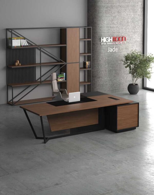 Jade Manager Desk (Black Leg)