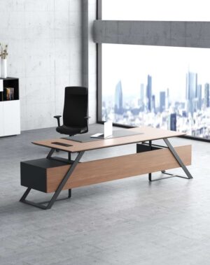 Frank Executive Desk (Black Leg)