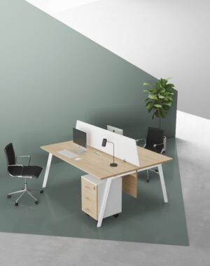 Orange 2 Cluster Workstation - Highmoon Furniture Manufacturer and Supplier