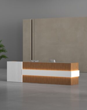 Cube Reception Desk (White)