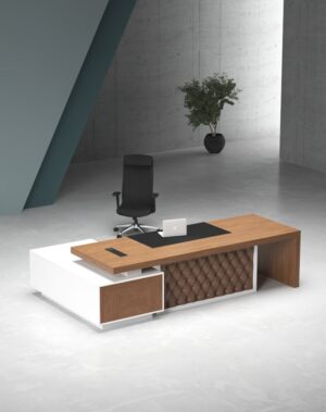 Lux Executive Desk (White Leg)