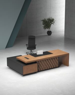 Lux Executive Desk (Black Leg)