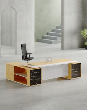 Keep CEO Executive Desk (White Leg)