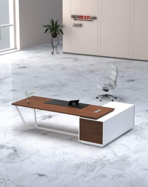 Jade Executive Desk (White Leg)