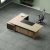 Flat Executive Desk (Black Leg)